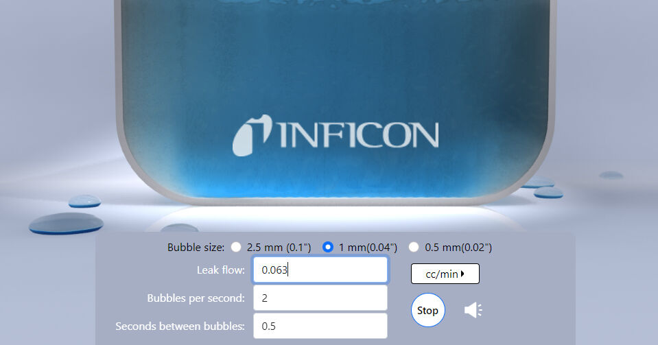 Convert Leak Flow into Bubbles with Bubbleizer INFICON INFICON